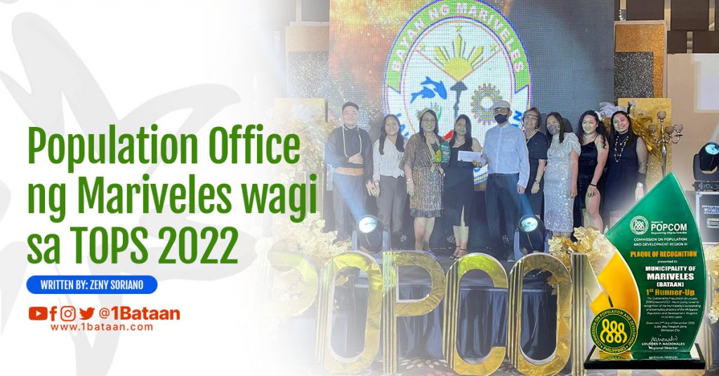 Population Office ng Mariveles wagi sa TOPS 2022