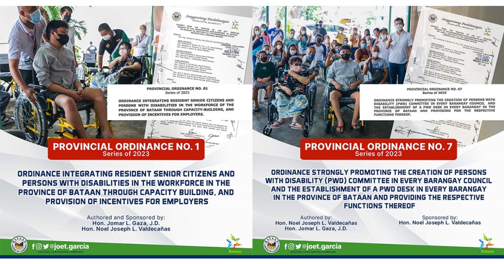 Bataan promotes welfare of PWDs senior citizens