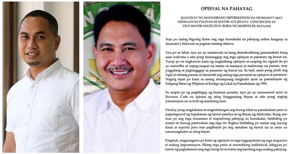 No rift over business permits in Mariveles