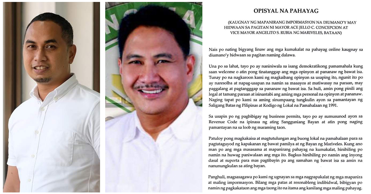 No rift over business permits in Mariveles