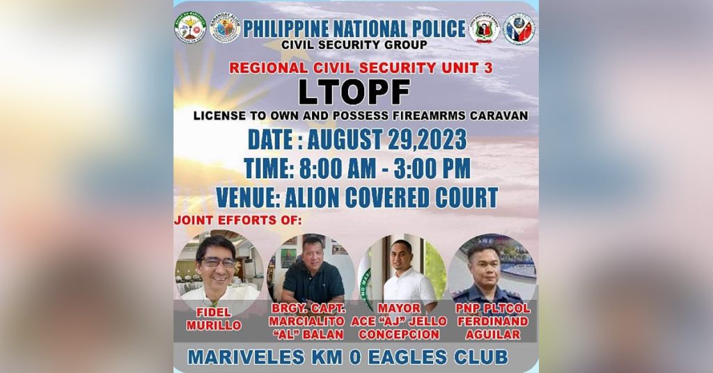 Balan organizes LTOPF Caravan