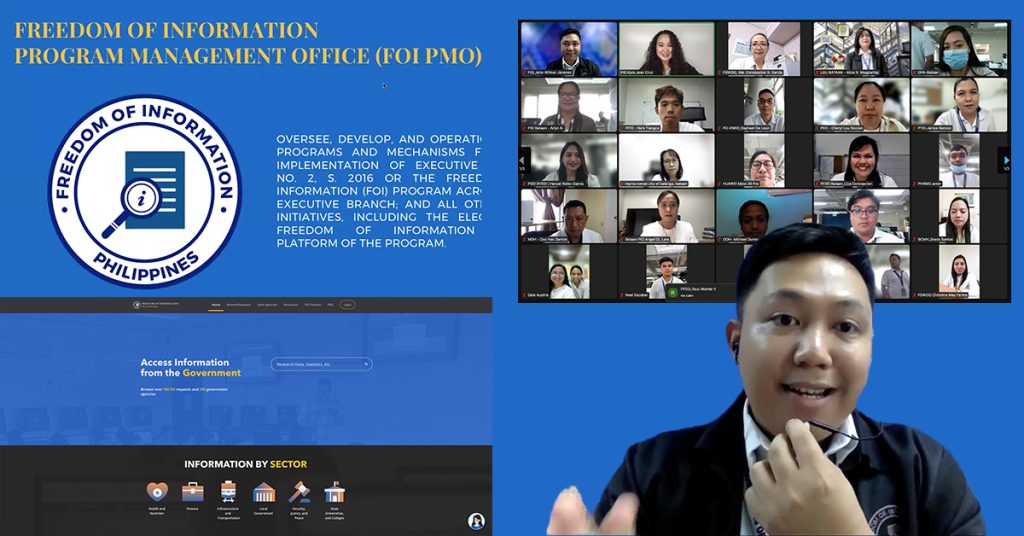 PGB hosts FOI re-orientation via zoom