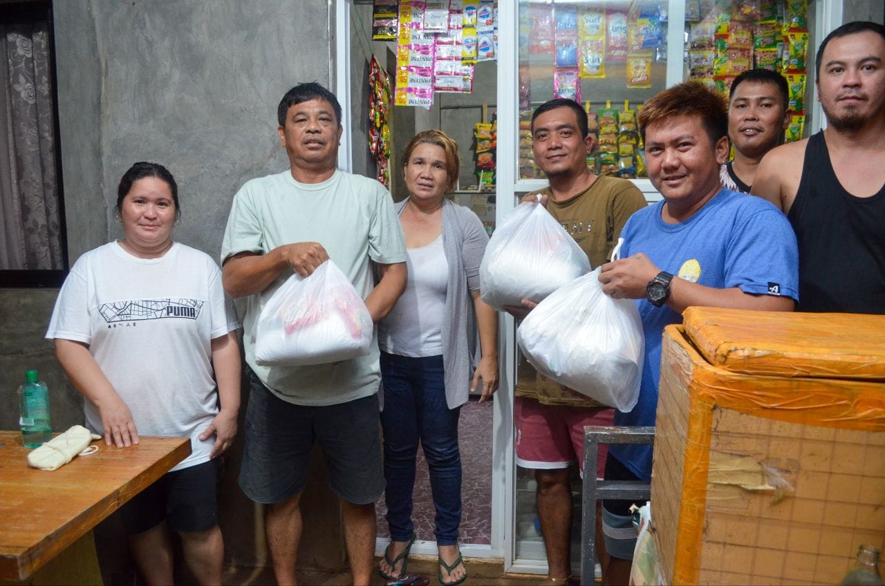 Rep. Roman delivers relief goods to typhoon- stricken constituents