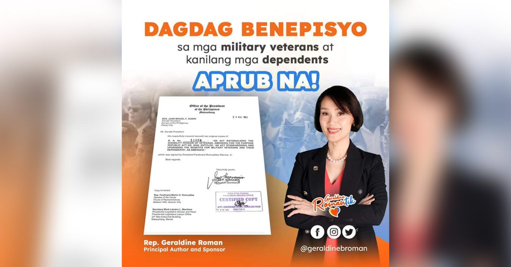 Additional disability pension to military veterans