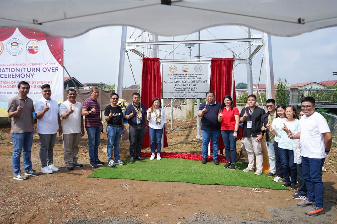 Pilar receives water system project from DILG as SGLG incentive