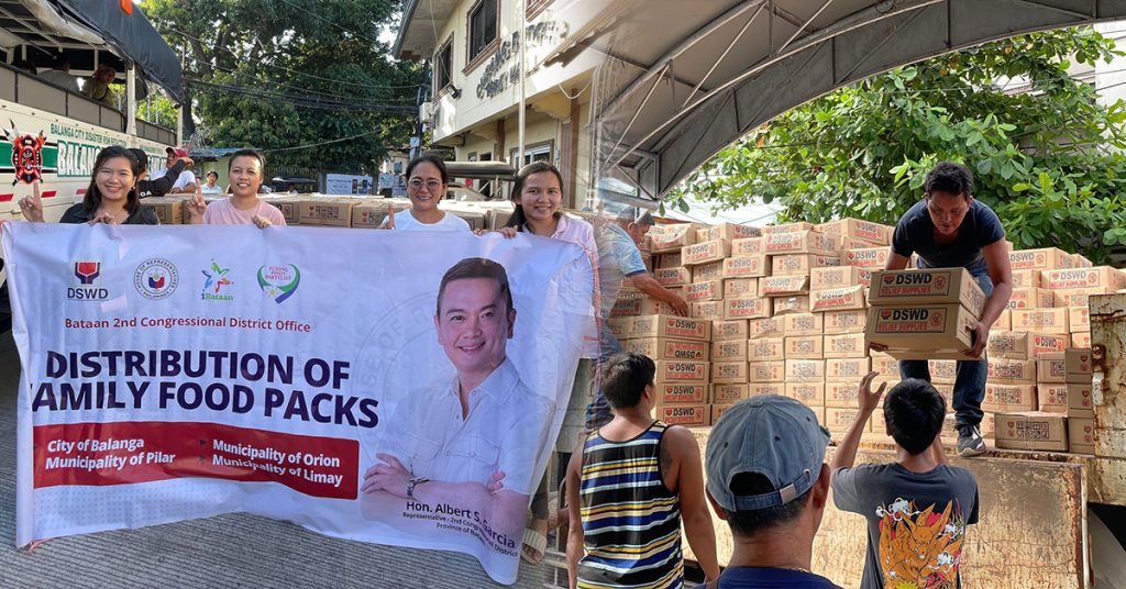 10,000 food packs distributed to Bataan 2nd district families