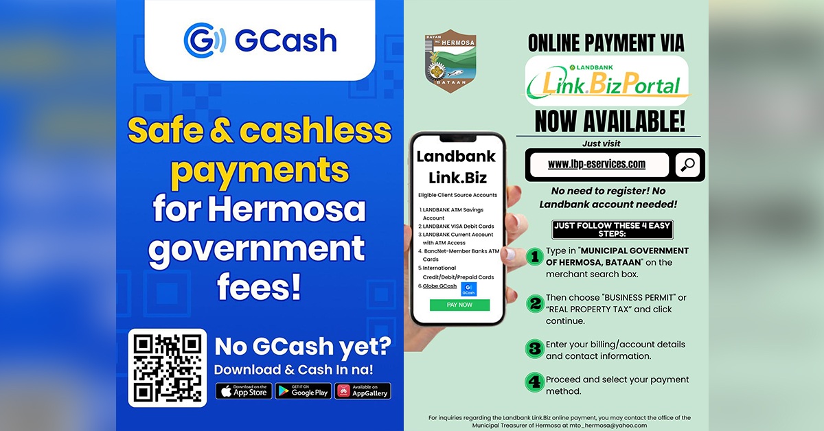 LGU-Hermosa revolutionizes tax payments