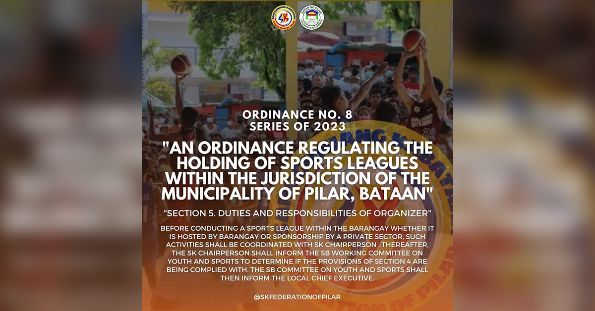 Ordenasa sa pagdaraos ng mga sports events