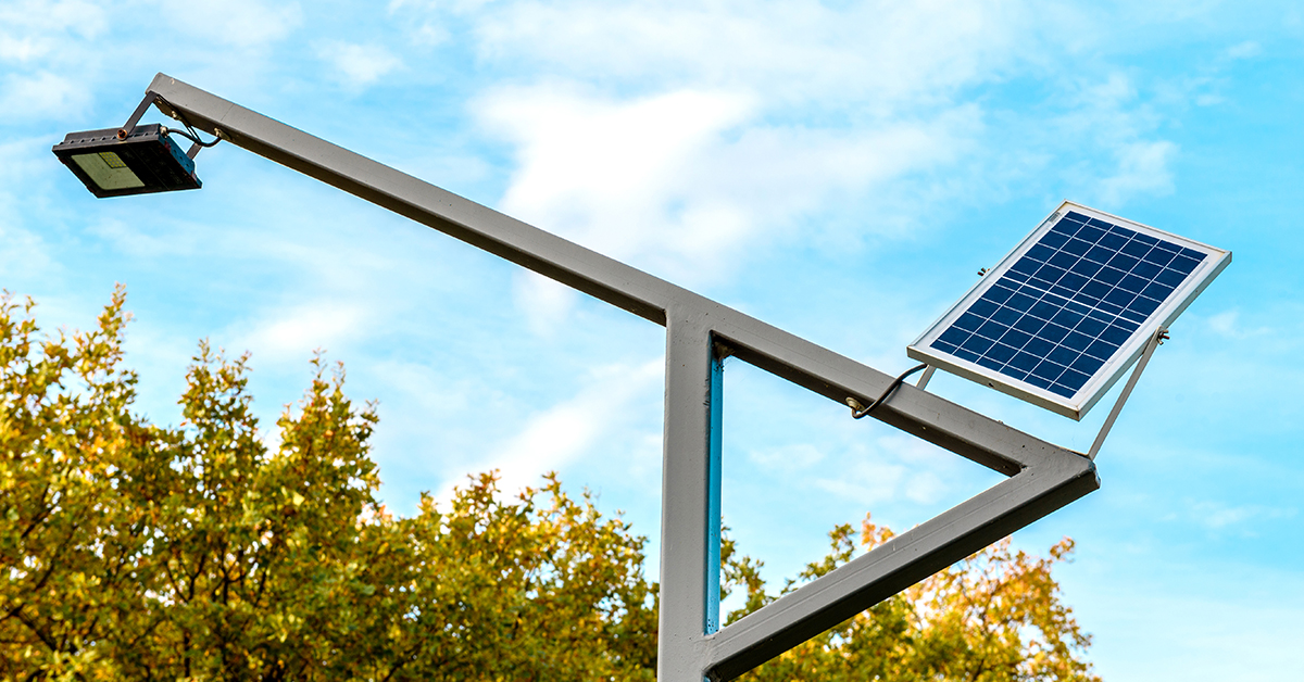 Street lighting through solar power