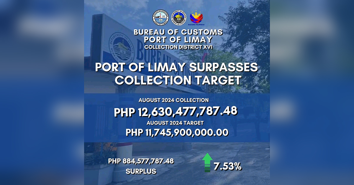 BoC Limay exceeds August collection target