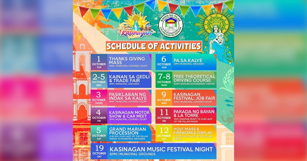 Pilar set to host Kasinagan Festival 2024