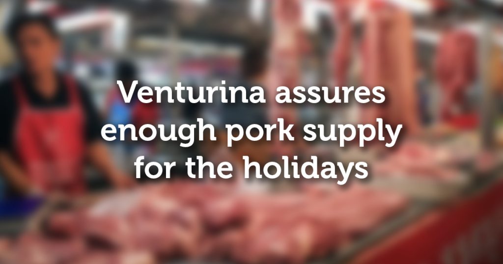 Venturina assures enough pork supply for the holidays