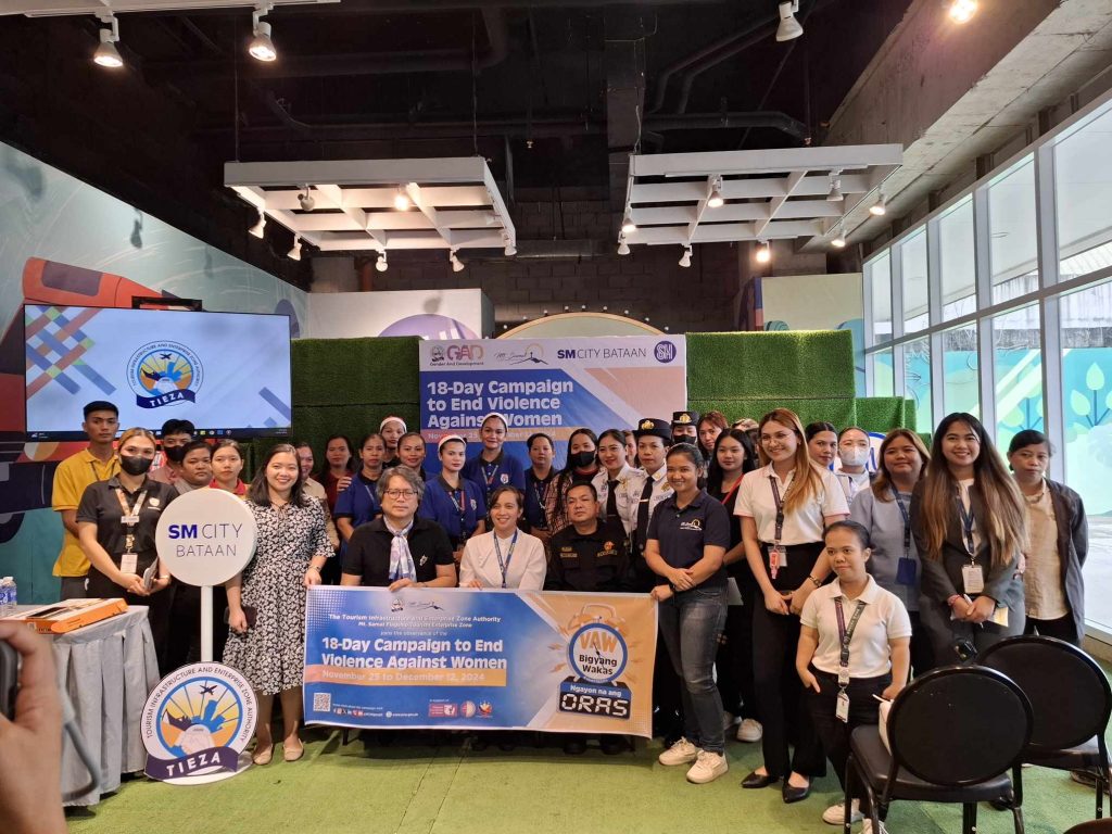 SM City Bataan Partners with TIEZA for 18-Day Campaign Against Violence on Women