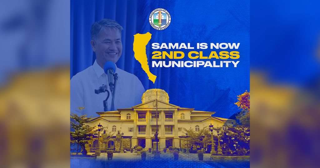 Samal, now a 2nd Class Municipality