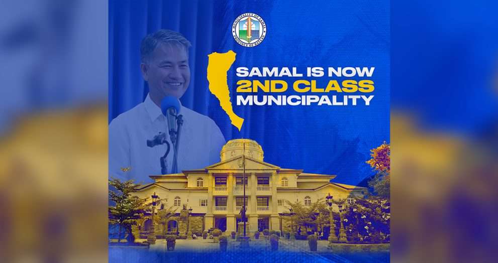 Samal, now a 2nd Class Municipality