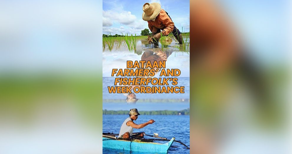 Bataan to recognize farmers and fisherfolk every 3rd Week of May