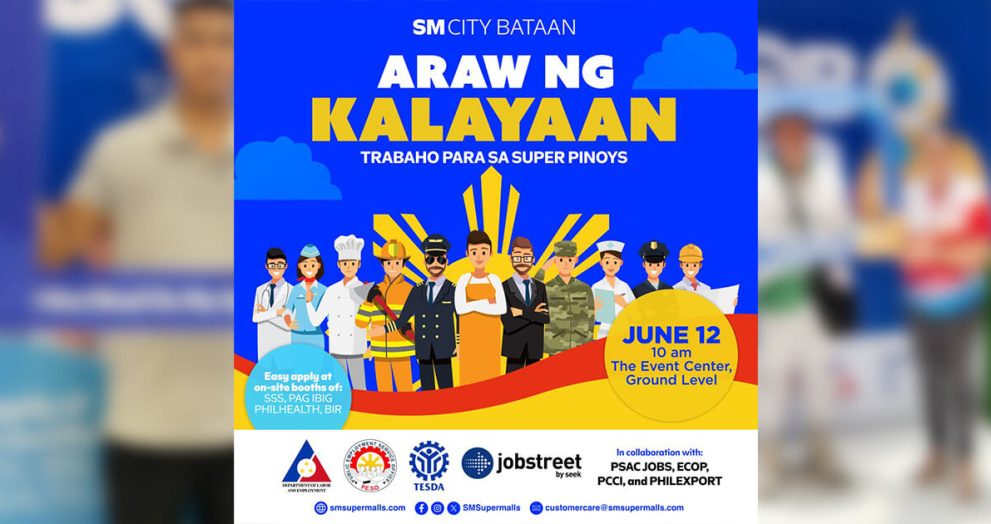 Kalayaan Job Fair, gaganapin sa SM City Bataan sa Hunyo 12