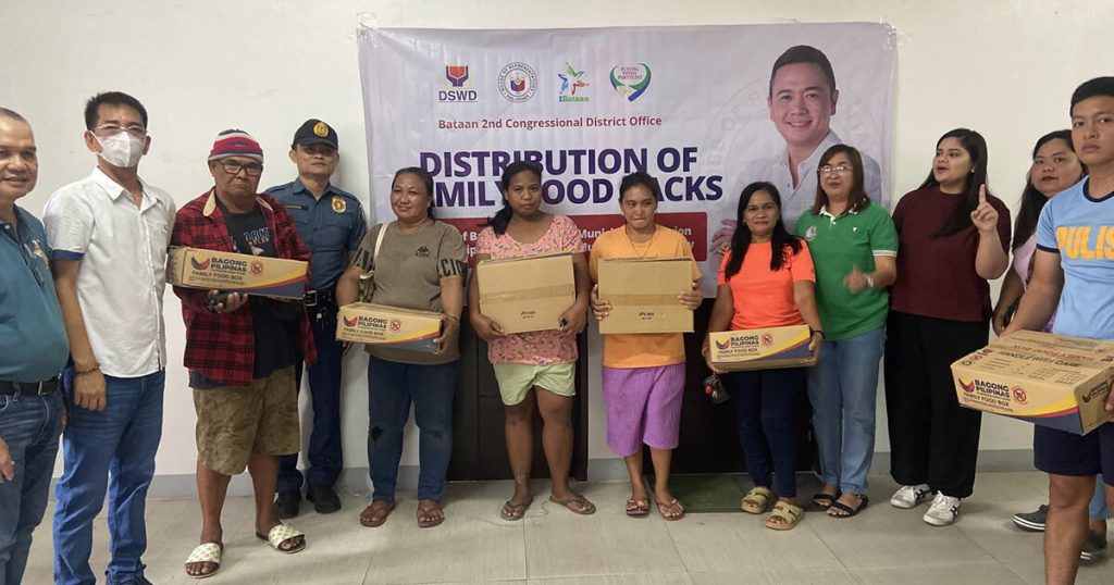 3,100 pamilya nakatanggap ng food packs
