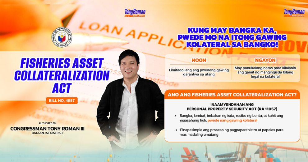 Roman bats for easier credit access for fisherfolk