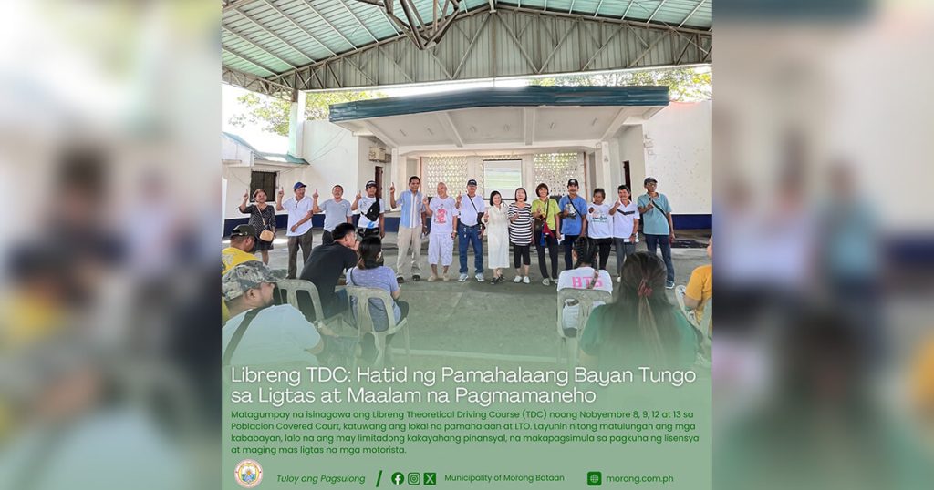 Morong LGU conducts free Theoretical Driving Course for residents