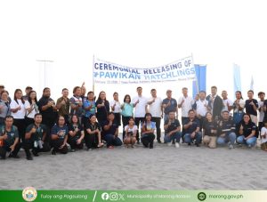 GNPD leads release of 336 pawikan hatchlings in Morong