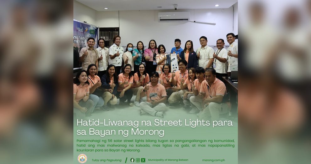 Tugon–Solar Spark Street Lights program in Morong