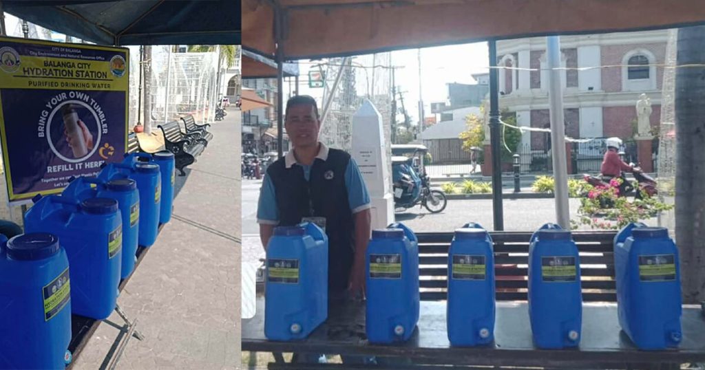 Balanga sets up hydration station at Plaza Mayor for Visita Iglesia goers