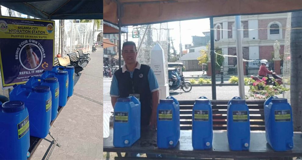 Balanga sets up hydration station at Plaza Mayor for Visita Iglesia goers