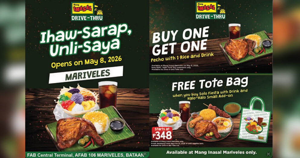 Bagong branch ng Mang Inasal sa Mariveles, bubuksan na sa Mayo 8