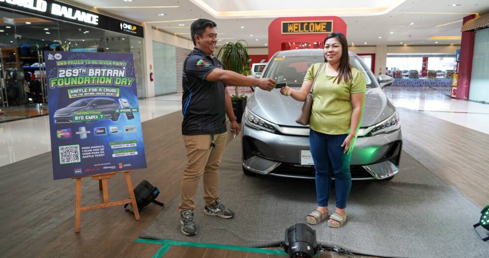 Teacher Liza wins BYD EMAX7